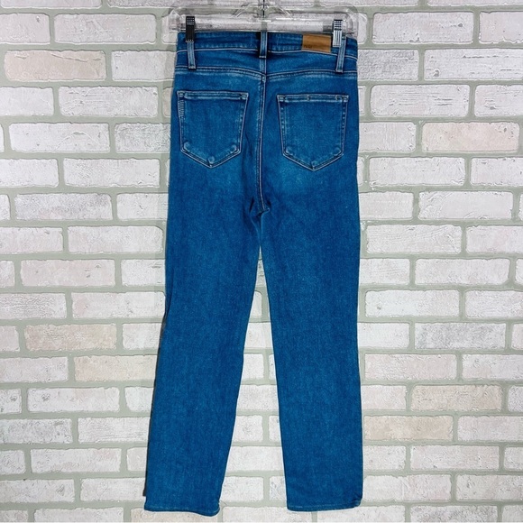 PAIGE Stella High Rise Straight Leg Jeans in Filmore Destructed Wash Size 26 - Picture 5 of 10